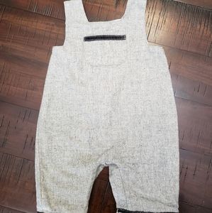 Like New Baby Gap Newborn Gray Wool Overalls